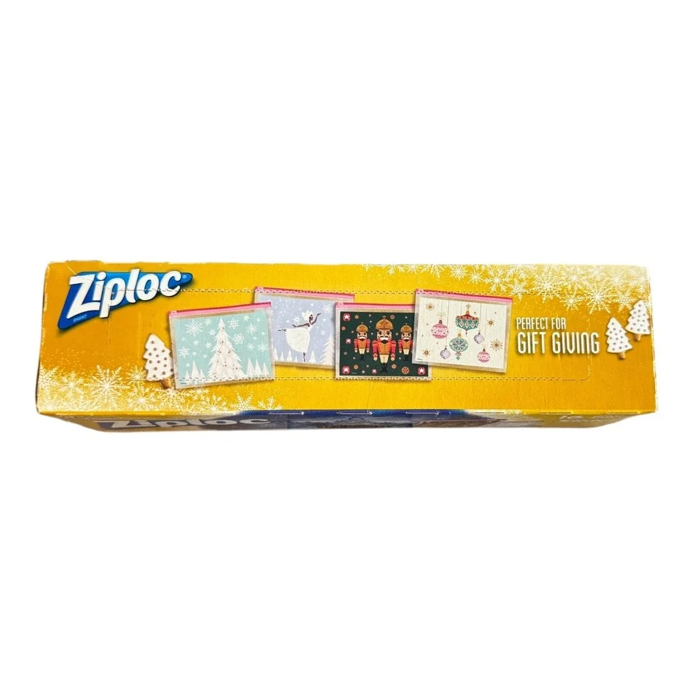 Holiday Ziploc Bags The Nutcracker Quart Slider‎ Bags, 16 count NEW